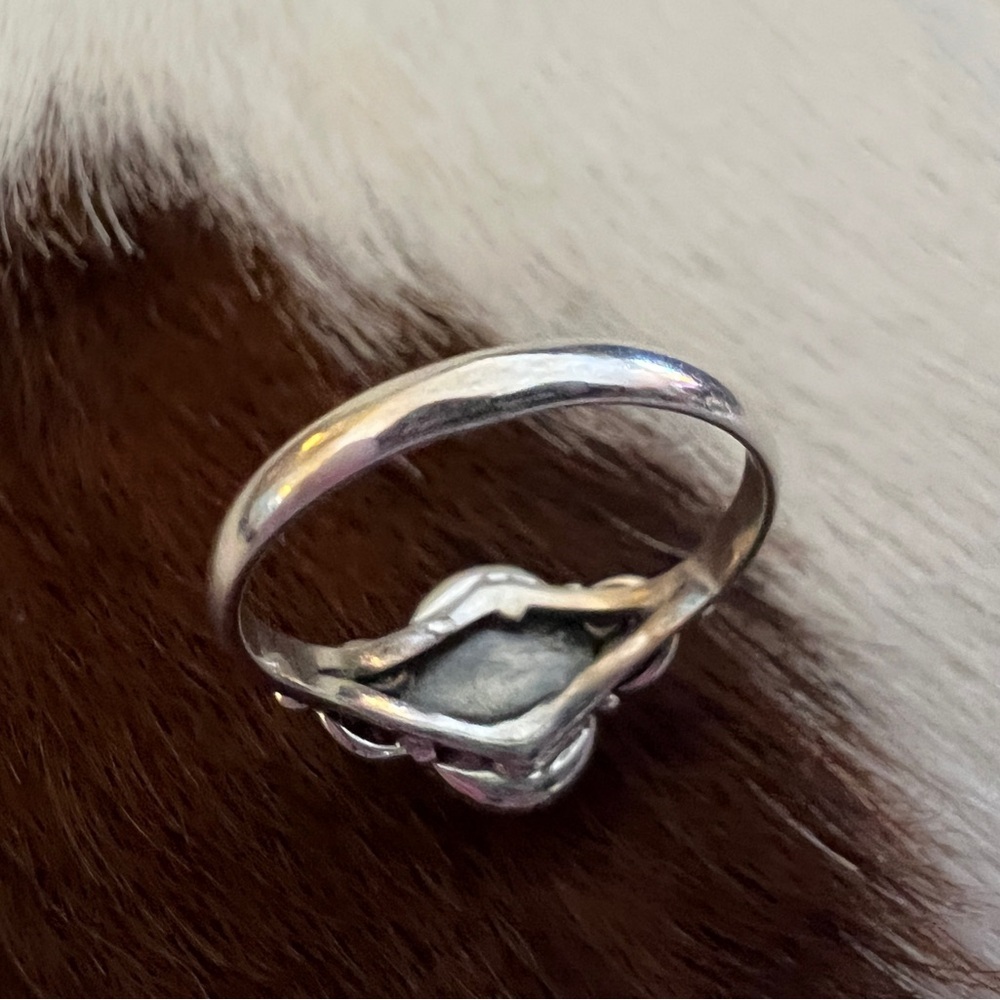 ❤️ Australian Opal Various Colors Ring Navajo Bohemian Sterling Silver Size 7.75 - Picture 10 of 17